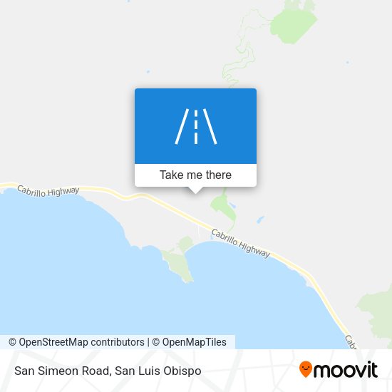 San Simeon Road map