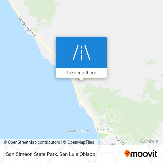Mapa de San Simeon State Park