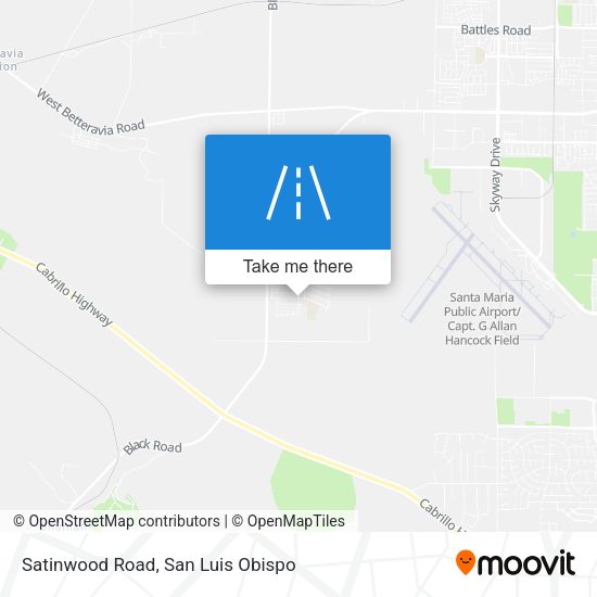 Satinwood Road map