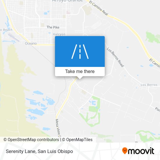 Serenity Lane map