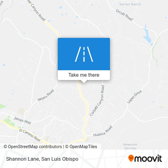 Shannon Lane map