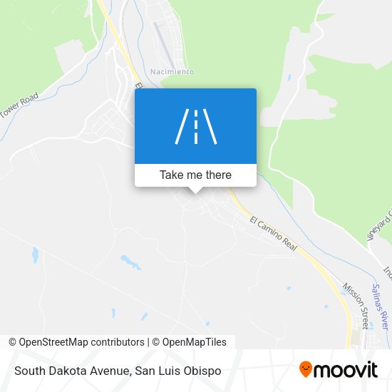 South Dakota Avenue map