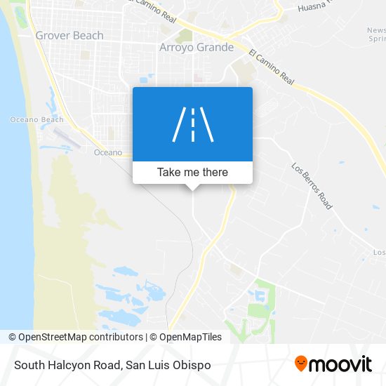 Mapa de South Halcyon Road