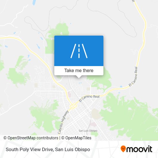 South Poly View Drive map