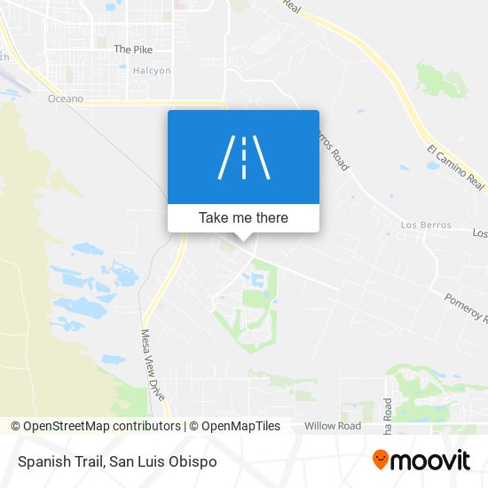 Spanish Trail map