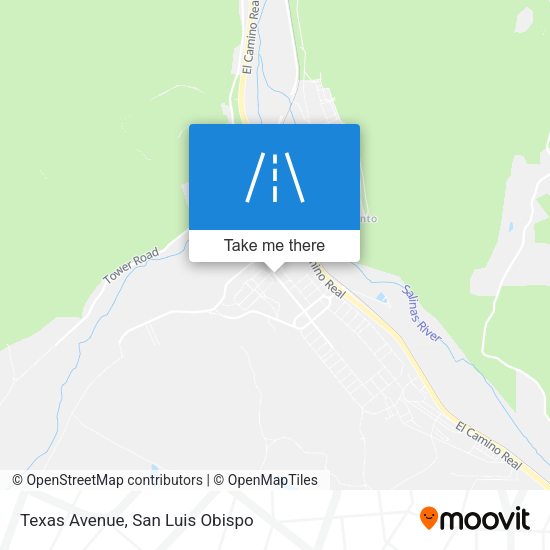 Mapa de Texas Avenue