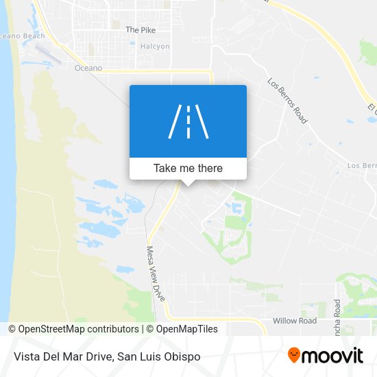 Mapa de Vista Del Mar Drive