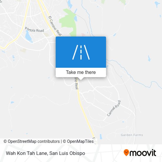 Wah Kon Tah Lane map