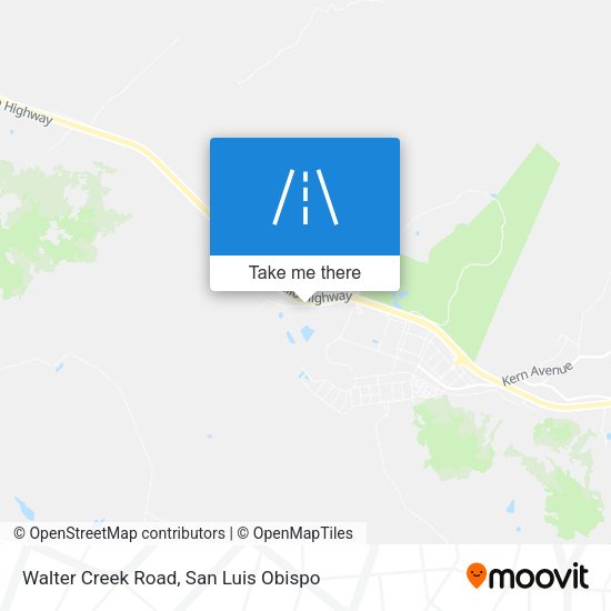 Walter Creek Road map