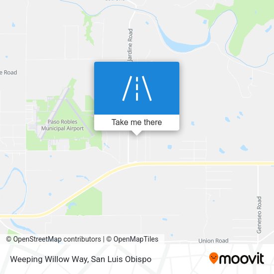 Weeping Willow Way map