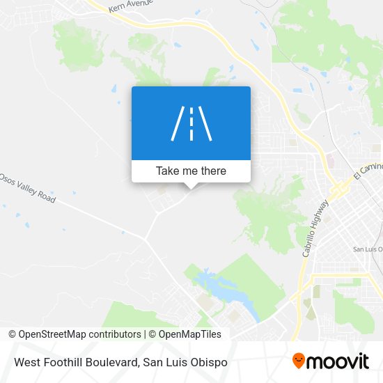 Mapa de West Foothill Boulevard