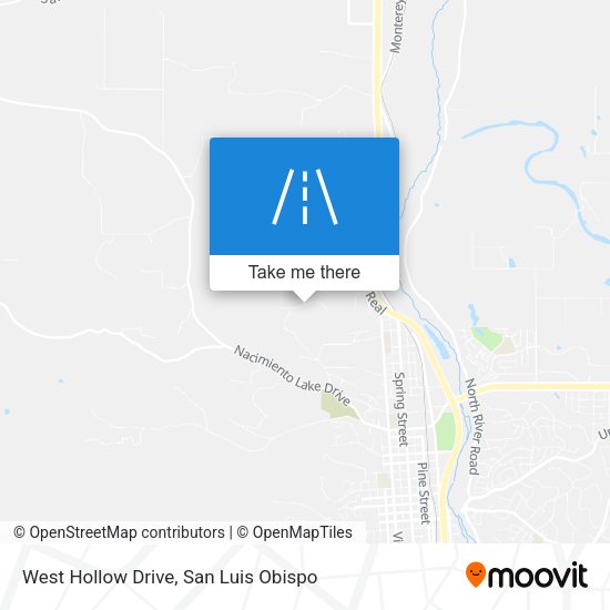 West Hollow Drive map