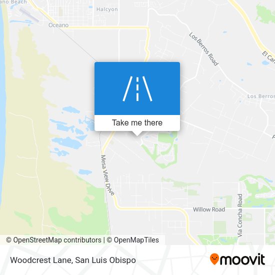 Woodcrest Lane map