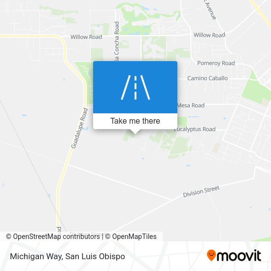 Mapa de Michigan Way