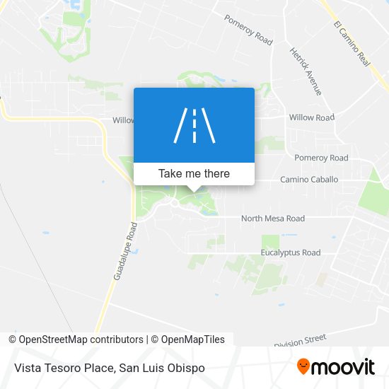 Vista Tesoro Place map