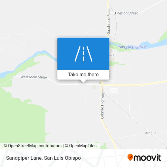 Sandpiper Lane map
