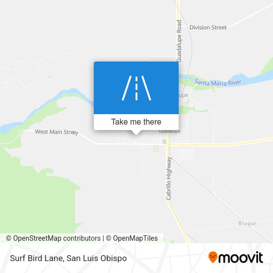 Surf Bird Lane map
