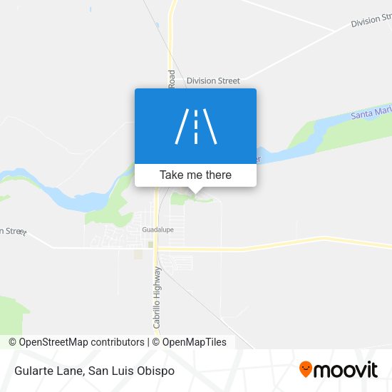 Gularte Lane map