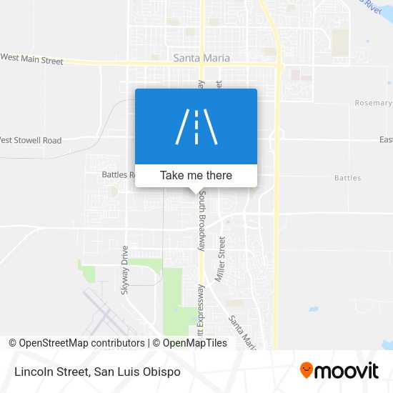 Lincoln Street map