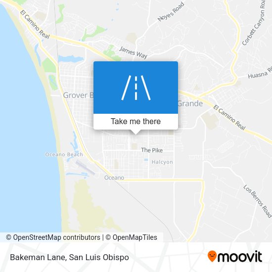 Mapa de Bakeman Lane