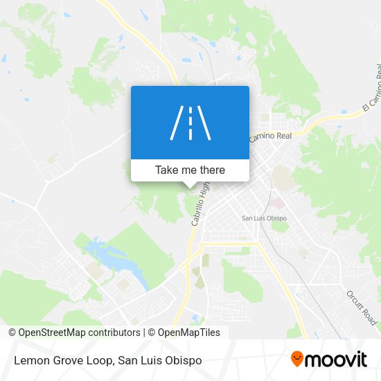 Lemon Grove Loop map