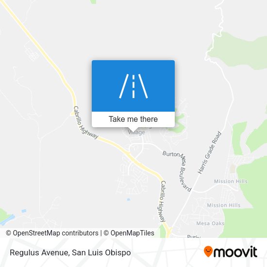 Regulus Avenue map