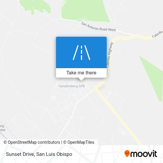 Sunset Drive map