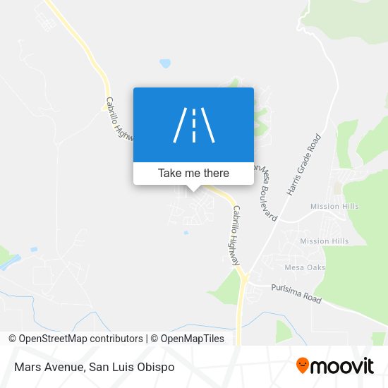 Mars Avenue map
