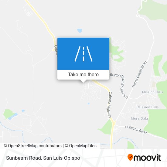Mapa de Sunbeam Road