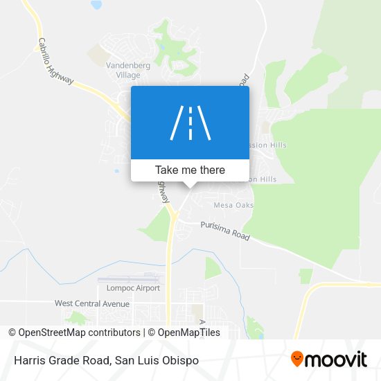 Harris Grade Road map