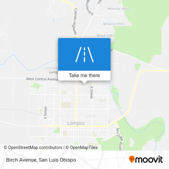 Birch Avenue map