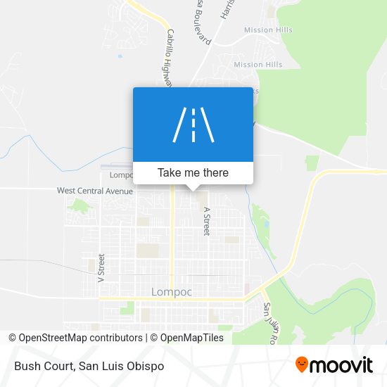 Bush Court map