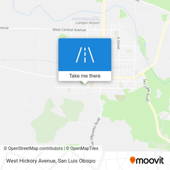 Mapa de West Hickory Avenue