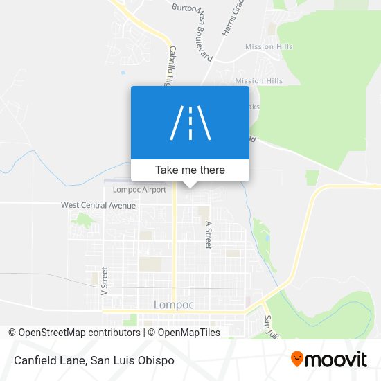 Canfield Lane map