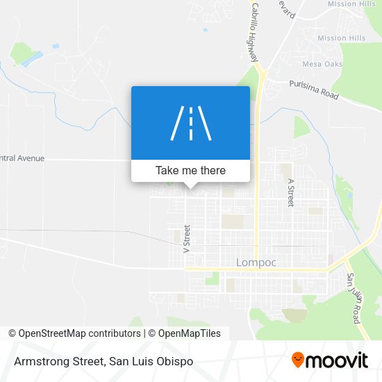 Armstrong Street map