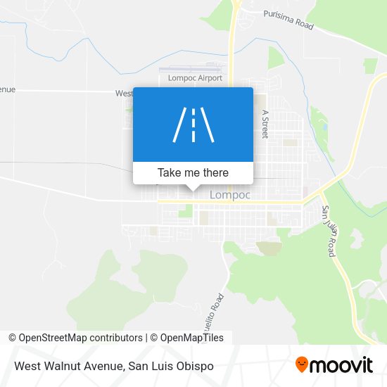 West Walnut Avenue map