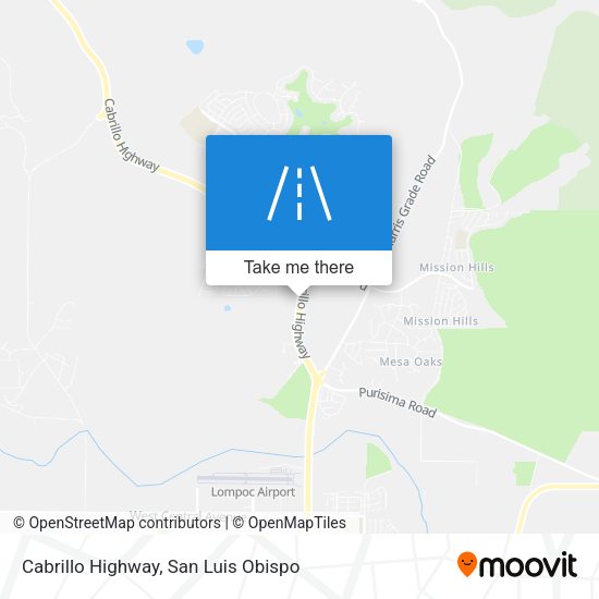 Cabrillo Highway map