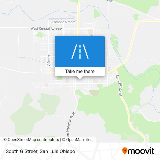 Mapa de South G Street
