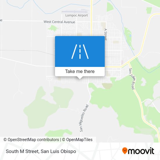 South M Street map