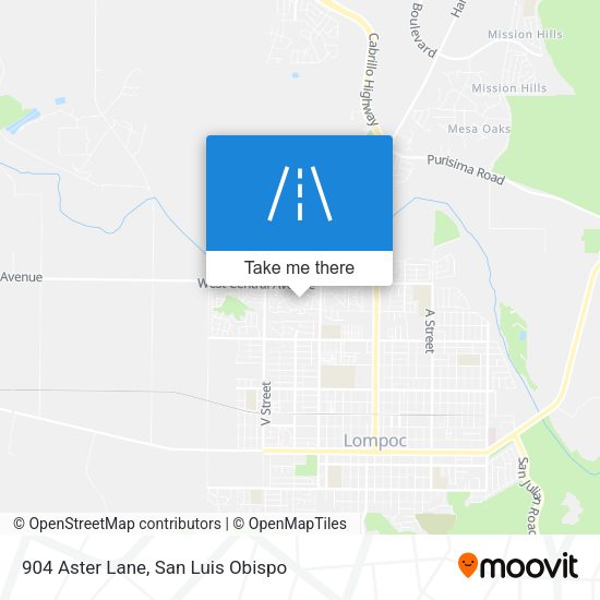 904 Aster Lane map