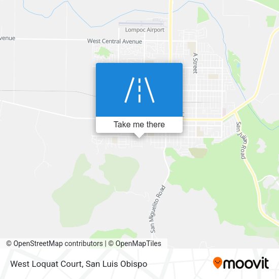 West Loquat Court map