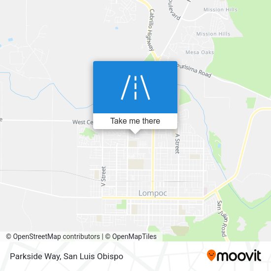Parkside Way map