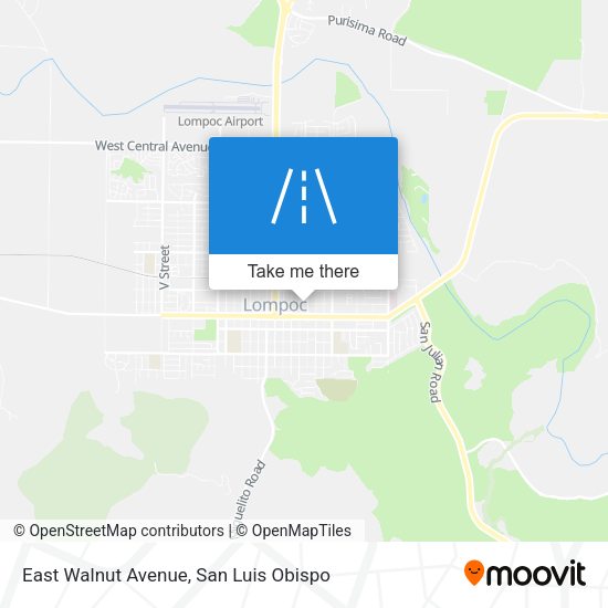 East Walnut Avenue map
