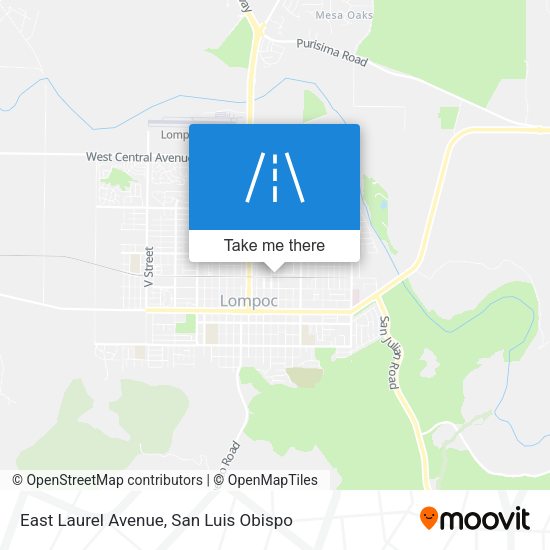 Mapa de East Laurel Avenue
