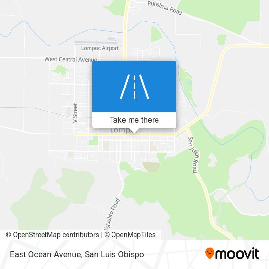 East Ocean Avenue map