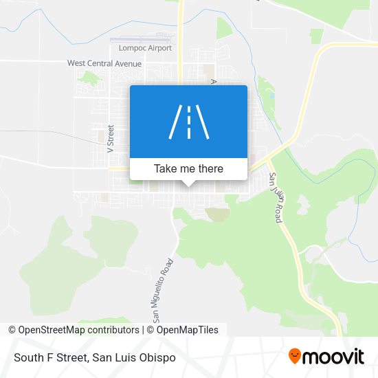 Mapa de South F Street
