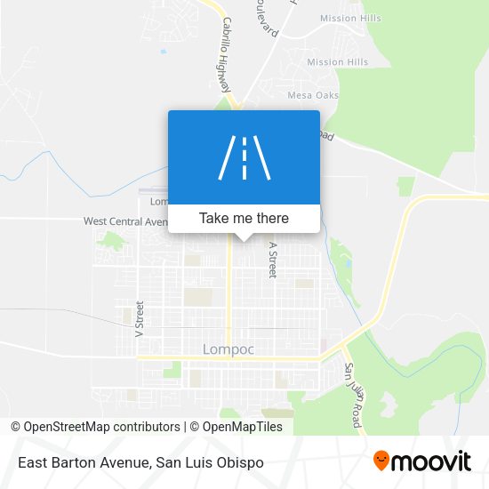 Mapa de East Barton Avenue