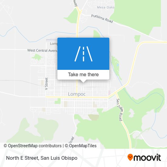 Mapa de North E Street