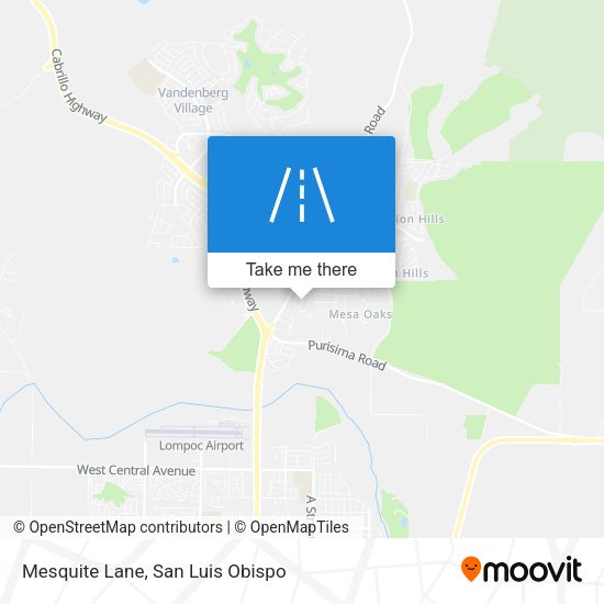 Mesquite Lane map