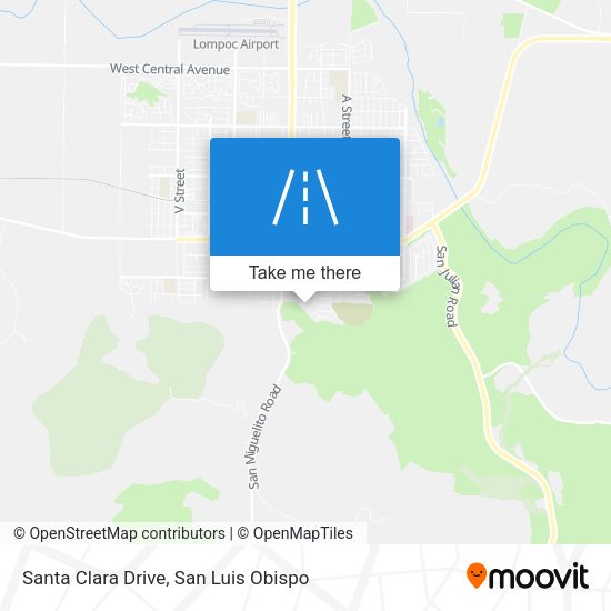Santa Clara Drive map